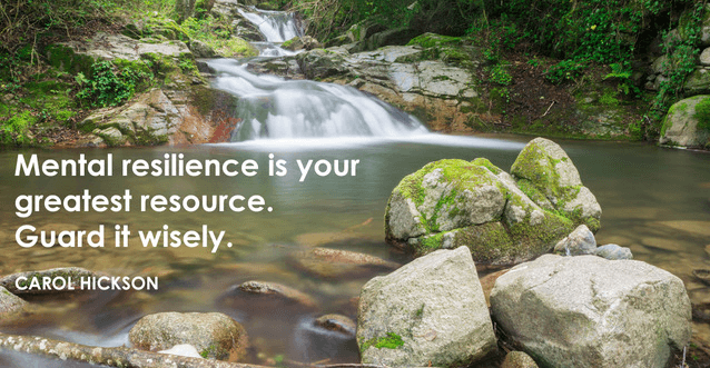 Mental Resilience is your greatest resource guard it wisely.